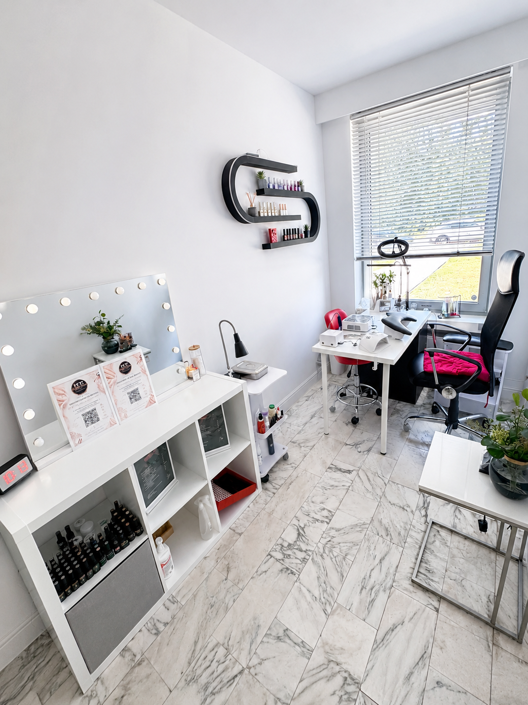 Het interieur van Beauty Time in Turnhout